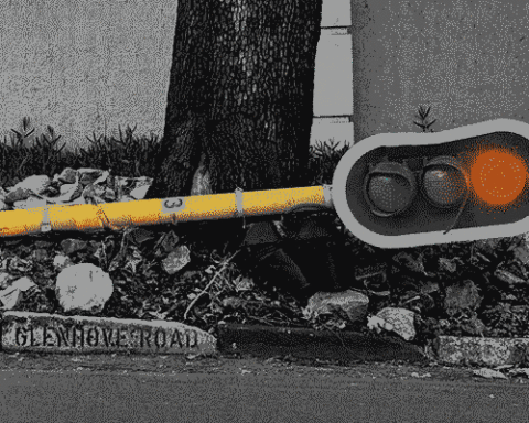 Broken traffic light