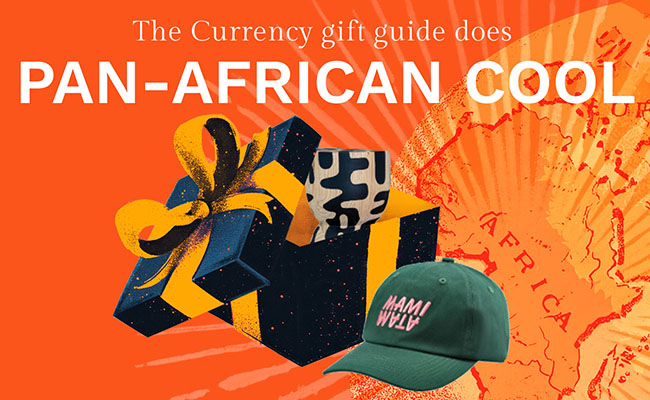 The cover image of Currency's gift guide of Pan-African gifts