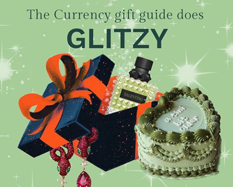 The cover image of the Currency gift guide to glitzy gifts
