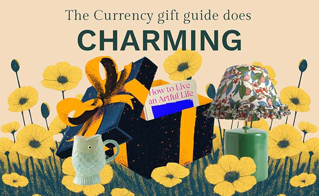 the cover image for Currency's gift guide of pretty and charming items