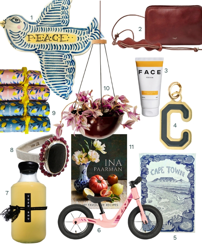 Images of South African made items for the Currency gift guide