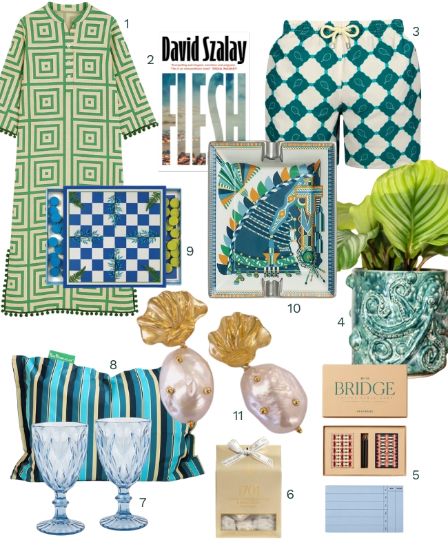 Images of coastal inspired gifts for the Currency gift guide