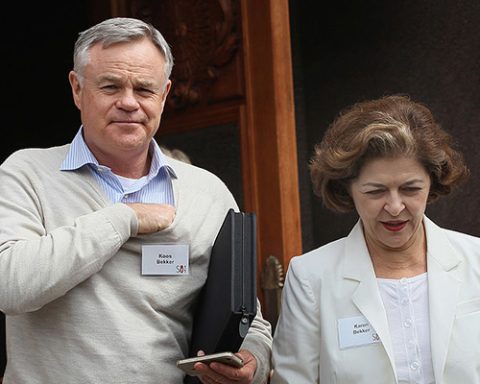 Koos Bekker and Karen Roos