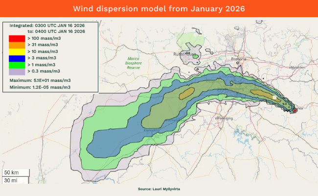 Wind dispersion model 2026