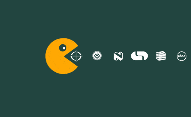 South African banks pac-man