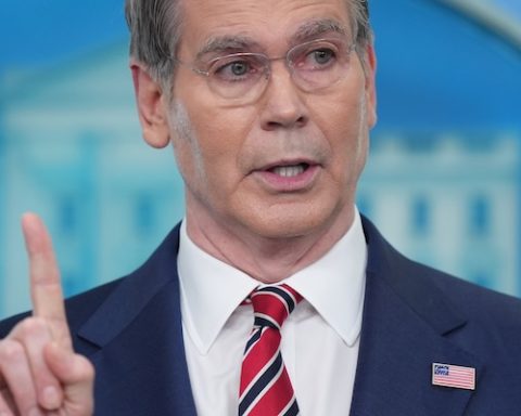 Treasury Secretary Scott Bessent speaks with reporters in the James Brady Press Briefing Room at the White House, Wednesday, April 15, 2026, in Washington. (AP Photo/Alex Brandon)