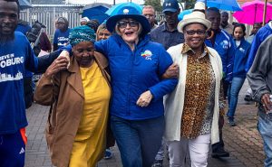 Helen Zille campaigning