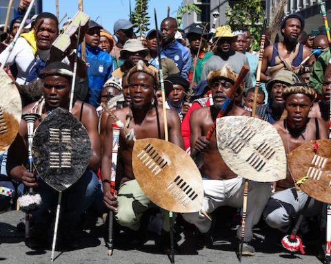 JOHANNESBURG – Marchers during the protest against illegal immigration during a march to Mary Fitzgerald Square on April 29, 2026 in Johannesburg, South Africa. March and March is demanding tighter immigration controls, including stricter visa regulations, a review of asylum policies and action against businesses employing undocumented foreign nationals. (Photo by Gallo Images/Luba Lesolle)