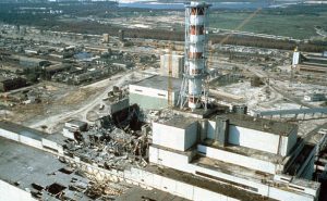 Chernobyl nuclear power plant a few weeks after the disaster. Chernobyl, Ukraine, USSR, May 1986. (Photo by Igor Kostin/Laski Diffusion/Getty Images)