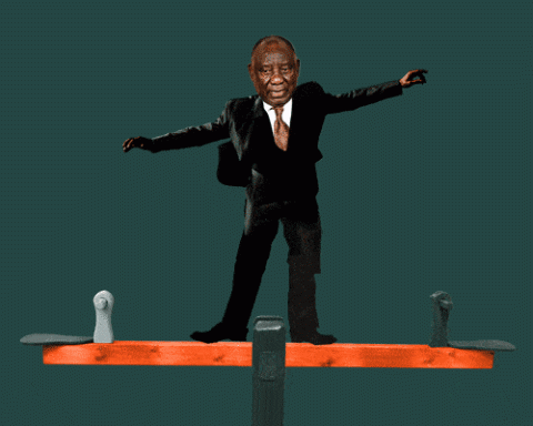 Cyril Ramaphosa balancing act.