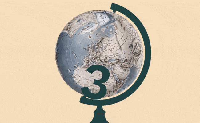 spinning globe