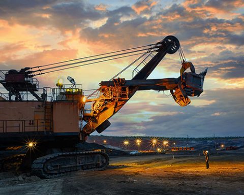 Mining excavator.