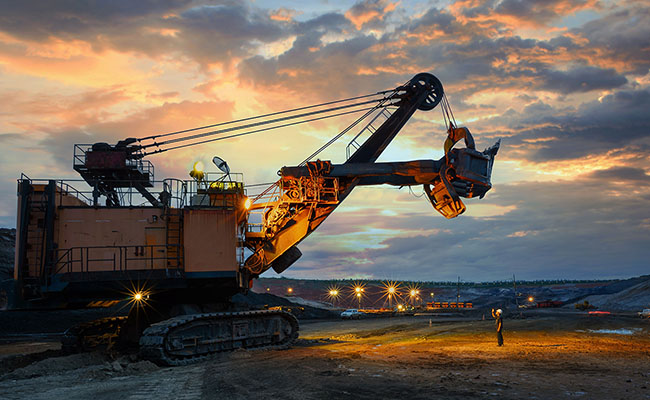 Mining excavator.