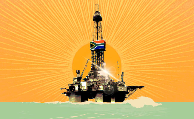 Sunny oil rig