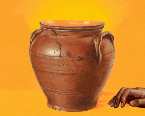 Glowing pot