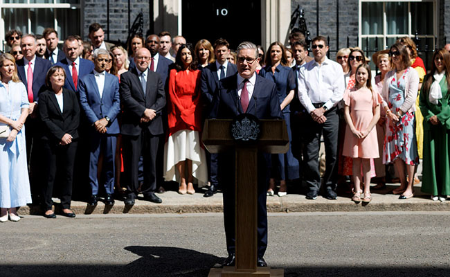 Prime Minister Keir Starmer leaves 10 Downing Street for the final time before Andy Burnham becomes the new prime minister on July 20. Picture: Lauren Hurley/No. 10 Downing Street; Creative Commons.