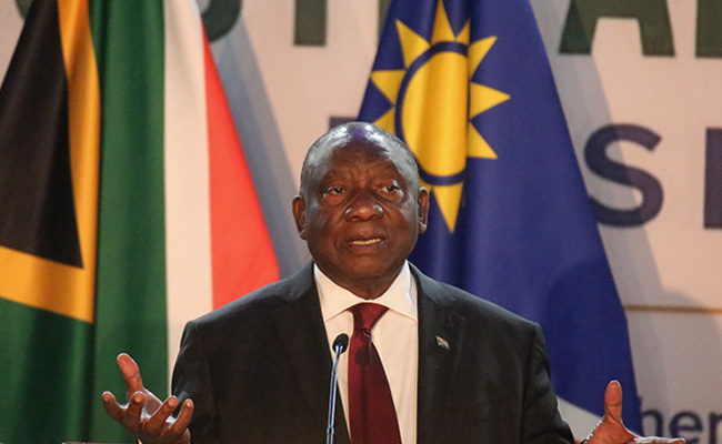 Cyril Ramaphosa at the Namibia-South Africa Binational Commission