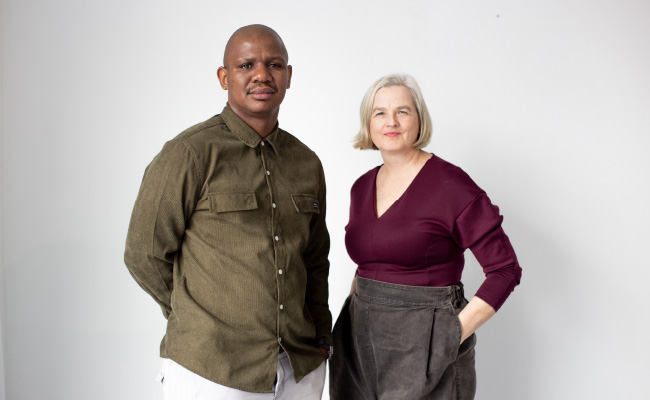 Lungelo Mkhize and Angela Shaw cofounders of the KZN Art Fair